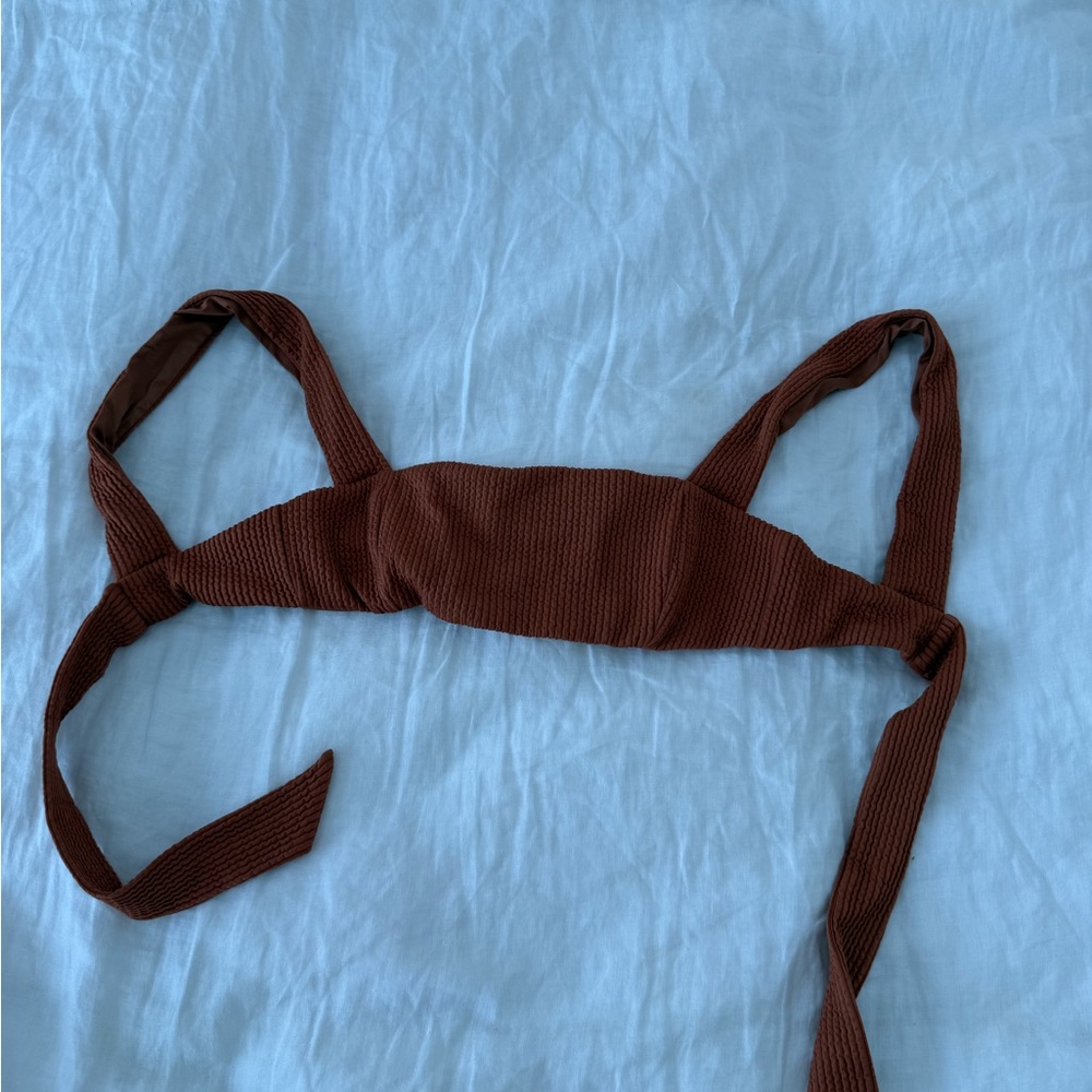 Rust Textured Women's Top - Picture 4 of 4